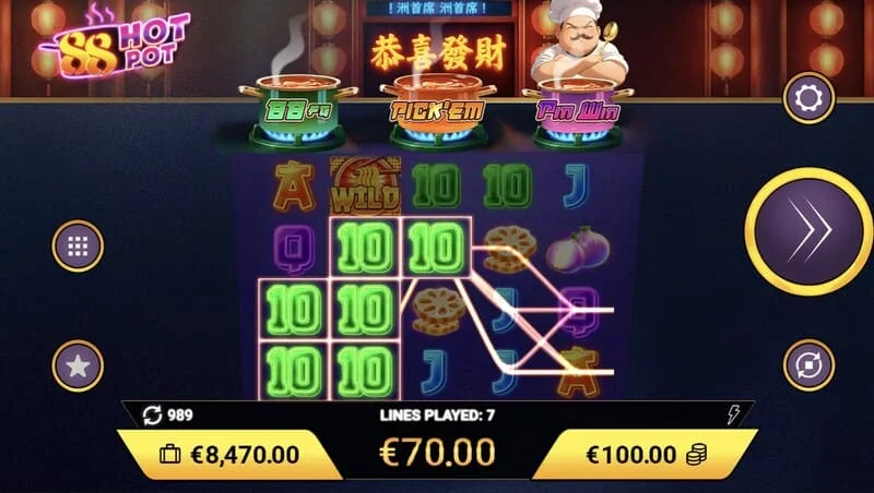 88 Hot Pot - gran pago en el juego base